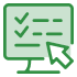 Icon illustration of a computer